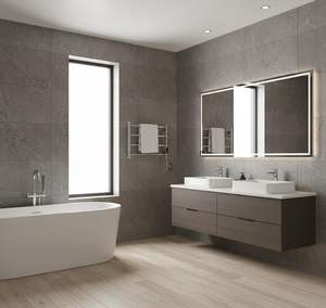 Calentador de Toallas Eléctrico de Acero Cromado, Diseño Moderno, 420 mm de Alto x 600 mm de Ancho, para Baño de Hotel - Product Image 2