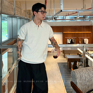 Polo in Maglia a Maniche Corte <span class=keywords><strong>da</strong></span> Uomo con Colletto a Rovescia, a Righe, Minimalista, per Business, Ideale per Dropshipping - Product Image 4