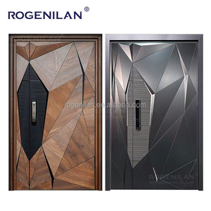 Porte d'entrée extérieure en aluminium sur mesure ROGENILAN, moderne, antivol, sécurisée, pour maisons - Product Image 5