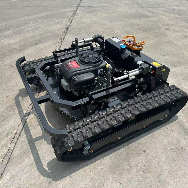 Cutting Machine Crawler for Agriculture 800mm Automatic Grass Cutter Remote Control Wheel Lawn Mower