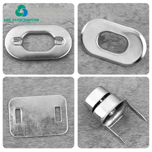 Broche de bloqueo giratorio plateado de fábrica para monedero, fabricación de bolsos, cierres de <span class=keywords><strong>Hardware</strong></span>, sujetadores, piezas especiales de cuero para bolsos, accesorios - Product Image 5