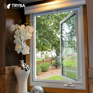 Bán chạy nhất mới phong cách hiện đại đôi kính cửa sổ sử dụng nhà uPVC cửa sổ khuôn cửa sổ - Product Image 2