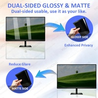 Filter Privasi Anti Spion Anti Cahaya Biru Anti Sidik Jari untuk PC Desktop HP 31,5 Inci 16:9, Grosir Pabrik, Pemasangan Mudah
