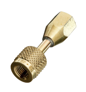 Adattatore in ottone da 1/8 NPT a 1/4 SAE per sistemi di climatizzazione automobilistici - Product Image 1