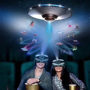 3D thế giới ảo cho IOS Android điện thoại thông minh 3D thiết bị di động VR Box VR Kính Mũ bảo hiểm với tai nghe Tai nghe - Product Image 4