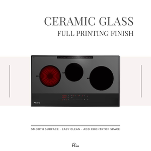 Electrodomésticos de Cocina, Placa de Cocción Plana Híbrida de 3 Quemadores, Placa de Inducción e Infrarrojos Híbrida, Cocina de Inducción Integrada Inteligente - Product Image 6