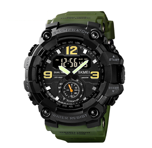 Reloj de Pulsera Deportivo SKMEI 1637 DFS04 con Movimiento Japonés, 3 Tiempos, Pantalla Dual Analógica LED Electrónica de Cuarzo para Hombre - Product Image 5