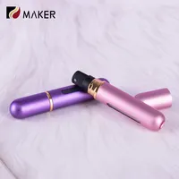 Atomiseur de voyage miniature portable, flacon de parfum rechargeable créatif en aluminium électroplaqué et verre, plusieurs tailles