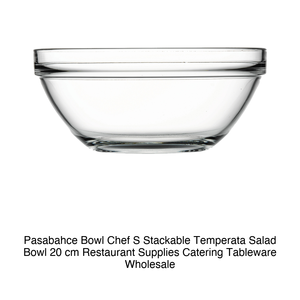 Bol à salade empilable en verre trempé Ø 20 cm Pasabahce - Product Image 2