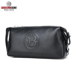Cartera Larga de Cuero Vacuno de Primera Calidad para Hombre, Estilo Casual y de Negocios, con Múltiples Ranuras para Tarjetas y Cierre de Cremallera con Diseño de Logotipo - Product Image 3
