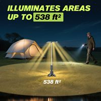 Lanterne de camping solaire multifonctionnelle pliable, rechargeable par USB, étanche, portable, à suspendre, pour les voyages