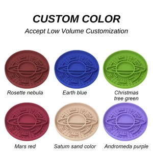 New Design Saturn Pattern Silicone Slow <b>Feeder</b> Dog Bowl Eco-Friendly Stylish Wet Food Feed Lick Plate for <b>Cats</b> and Dogs - Product Image 5