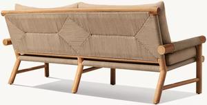 Juego de Sofás de Jardín de Madera de Teca Maciza de Diseño Minimalista Rústico y Premium para Exteriores - Product Image 3