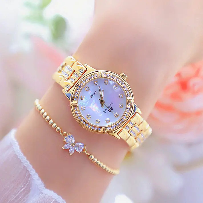 Women Luxury 2020 Fashion Diamond Crystal Ladies Watches Rhinestone Wristwatch Quartz Watches (KWT2217)