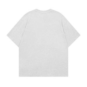 Camiseta de Verano Vintage para Parejas al por Mayor - Camiseta Unisex de Algodón 100% Transpirable con Parche de Mariposa Bordado, Corte Regular para Hombre - Product Image 3