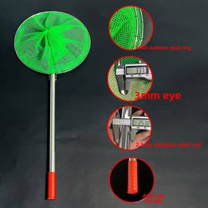 YUFUXAI Petit ensemble de filets à poisson en acier inoxydable, épuisette robuste et solide pour la capture de poissons de moins de 50 yuans, utilisation en aquaculture intérieure en Chine - Product Image 2