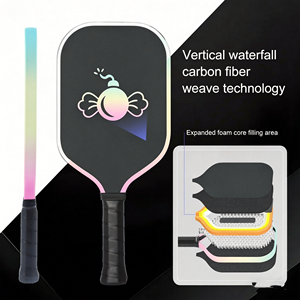 Hot-selling FitSpark Gen 3+ <b>Pickleball</b> Paddle Carbon Fiber Honeycomb Core 420x200mm 230g USAPA Approved Entertainment - Product Image 6