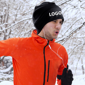 Bonnet de course en polyester élasthanne avec logo personnalisé, bonnet de cyclisme réfléchissant avec logo imprimé en gros - Product Image 3