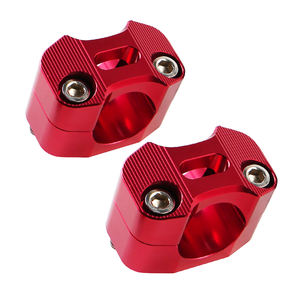 NICECNC - Adaptadores Elevadores de Manillar Rojos de 1-1/8'' para Motocicletas <span class=keywords><strong>Honda</strong></span> CR/<span class=keywords><strong>CRF</strong></span>/<span class=keywords><strong>XR</strong></span> 80 100 125 250 <span class=keywords><strong>450</strong></span> 500 650 - Product Image 5