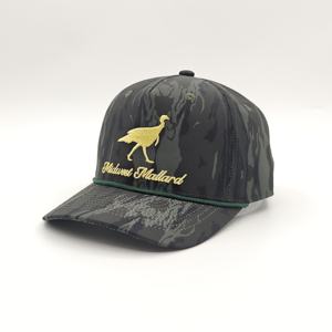 Casquette de baseball en polyester Oxford Dobby à 5 panneaux, motif camouflage, broderie personnalisée, fermeture arrière réglable, très vendue - Product Image 4