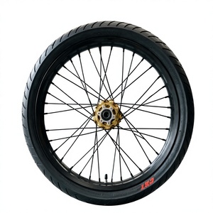 ชุดล้อซุปเปอร์โมโต New Light Bee X ขนาด <span class=keywords><strong>17</strong></span> นิ้ว อลูมิเนียม CNC สีเงิน ขอบล้อ <span class=keywords><strong>1.60</strong></span> 2.15 สำหรับมอเตอร์ไซค์ไฟฟ้าสมรรถนะสูง E-bike - Product Image 4