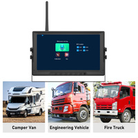 Caméra de recul sans fil 7 pouces 2CH 4CH 1080P avec boîtier robuste résistant aux vibrations pour camion DVR