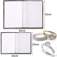 Vente Flash : Chiffons de Polissage pour Bijoux OEM Personnalisables à Quatre Couches 14*10, Haute Qualité, Durables pour Or et Argent