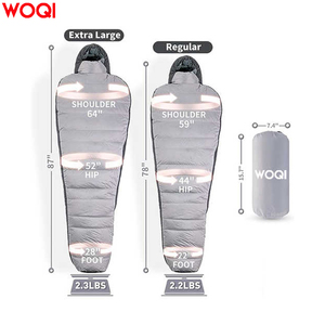 WOQI Ultra Light 700g Lleno Cálido Mamá Mochila Saco <span class=keywords><strong>de</strong></span> dormir Adecuado para clima frío - Product Image 2