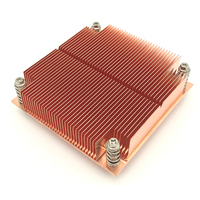 COOLSERVER 2011/115X 1U ordinateur de bureau passif cpu serveur radiateur pur cuivre pelle dent carte mère