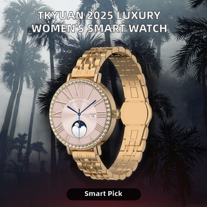 <span class=keywords><strong>Montre</strong></span> connectée de luxe pour <span class=keywords><strong>femme</strong></span> 2025, écran AMOLED 1,19 pouces, Android, appels Bluetooth, réponse aux appels, suivi du sommeil, sport, étanche IP68, HD36 - Product Image 2