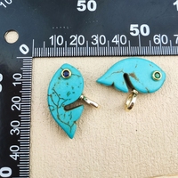 Harga Grosir Liontin Ikan Paus Batu Permata Alami Turquoise Perhiasan Batu Permata Ukiran Tangan Pesona Biru untuk Wanita dan Pria.
