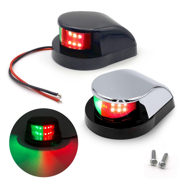 Genuine Marine Bi-Color Bow Light LED Boat Light 12V DC Marine Navigation Sailing Signal Yacht Underwater Waterproof Light
