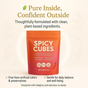 Healthcare Calmness Spicy Cube Gummies Vitality Support Chili Pepper Spicy Maca Root Hormone Balance Healthcare <b>Gummy</b> <b>Candy</b> - Product Image 6