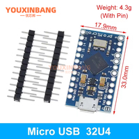 Pro Micro utiliza el microcontrolador Atmega32U4 con su propio programa de actualización USB, placa de desarrollo de microcontrolador de 5V/16M