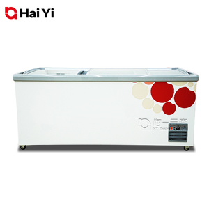 Congelador vertical puerta de cristal barato de pequeña capacidad refrigerador y congelador horizontal refrigerador congelador - Product Image 1