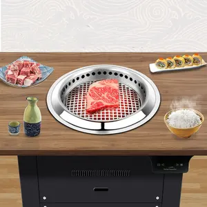 Senza fumo coreano bbq roster grill commerciale elettrico coreano bbq stufa lotus grill table per ristoranti