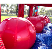 Structure de jeu d'extérieur commerciale en PVC pour fêtes, avec jeu de balles géantes, pour jeux et compétitions de carnaval, pour parcs d'attractions