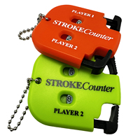 Contatore di Punteggio per Mini Golf a Due Cifre, Modello Portachiavi, Durevole, in ABS Nero, 5.5x5cm