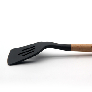 Home <strong>and</strong> <strong>Kitchen</strong> Gadgets <strong>Kitchen</strong> Utensils Non-stick BestHelper Silicone Slotted Turner with <strong>Wooden</strong> Handle <strong>Kitchen</strong> <strong>Accessories</strong> - Product Image 5
