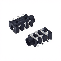 Conector VGA Hembra de 3.5mm Personalizado de Fábrica, PJ-313D, Tipo de Parche Simétrico de 6 Pines, PCB Rectangular de Alta Calidad, RoHS