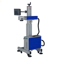 Codage par lots à vitesse rapide 30w et code de date d'expiration Co2 machine de marquage laser volant en ligne pour bouteille en verre et plastique