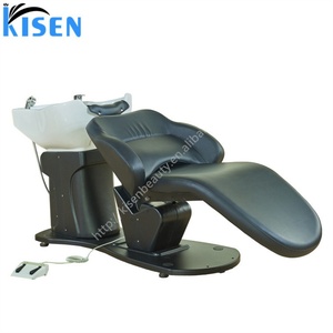 Kisen Popular Electric Shampoo Chair Eco-friendly Portable Salon <b>Bed</b> with 1 Motor Adjustable Footrest <b>Backrest</b> <b>for</b> Gym Use - Product Image 5