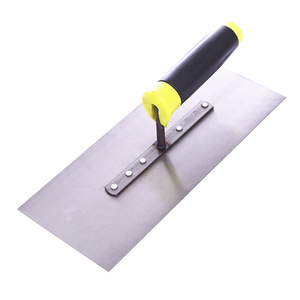 Truelle <span class=keywords><strong>de</strong></span> maçonnerie poignée en plastique <span class=keywords><strong>carreleur</strong></span> Mate outils béton sol plâtrage finition ciment truelle acier au carbone - Product Image 2