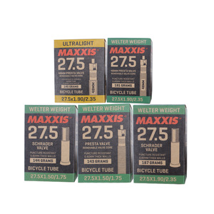 Maxxis <b>Bicycle</b> Tube 27.5x1.50/1.90/2.125 Presta Schrader Valve <b>Light</b> Weight Inner Tube - Product Image 1