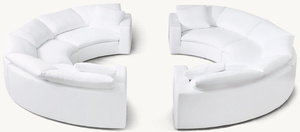 Đồ nội thất phòng khách Vòng ghế gỗ khung vải bọc ghế mềm trong nhà đám mây Modular sofa - Product Image 4