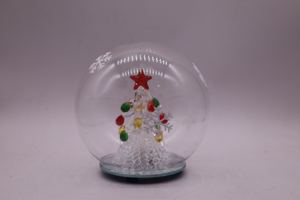 Hot Selling European Christmas Glass Decoration LED <strong>Lights</strong> 14cm Christmas Glass Ball Cover Desktop Decoration <strong>Snowball</strong> <strong>Lights</strong> - Product Image 5