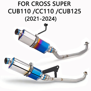Système d'échappement complet pour moto Honda Super Cub C110, C125, C110 2021-2024 - Product Image 1