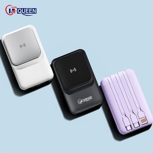 Batería Externa Magnética Inalámbrica PD de 22.5W y 10000mAh, Carga Rápida para Teléfono Móvil con USB Tipo C Personalizado, Soporte Integrado y Cables, 10000 mAh - Product Image 5