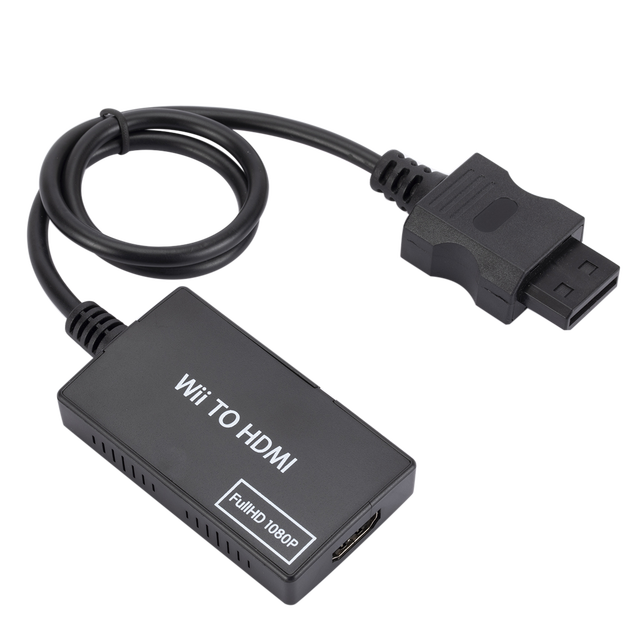1080P WII to HDMI Compatible Converter With Cable and With 3.5MM Jack Audio for HDTV Monitor Display Wii to HDMI Adapter