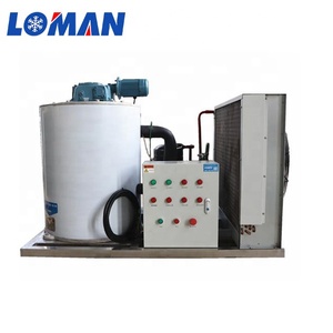 Máy Làm Đá Công Nghiệp Loman Với Thùng Đá Nước Ngọt 1 Tấn Máy Làm Đá Vảy Cho Cá - Product Image 2